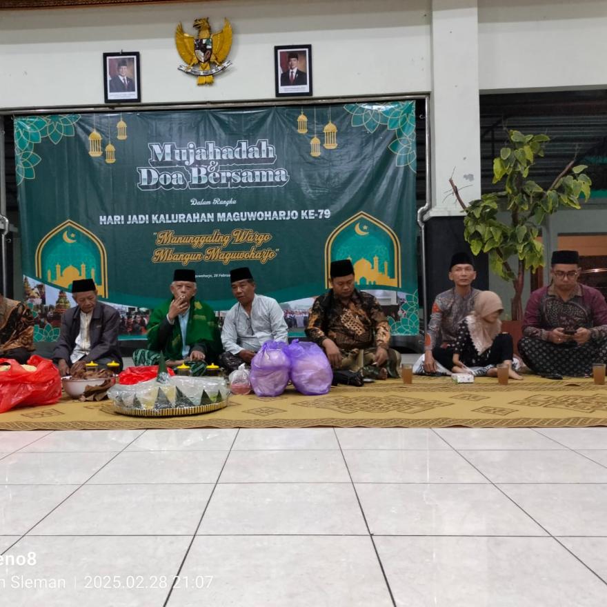 KALURAHAN MAGUWOHARJO MENGGELAR MUJAHADAH DAN DOA BERSAMA MEMPERINGATI HARI JADI KALURAHAN KE-79
